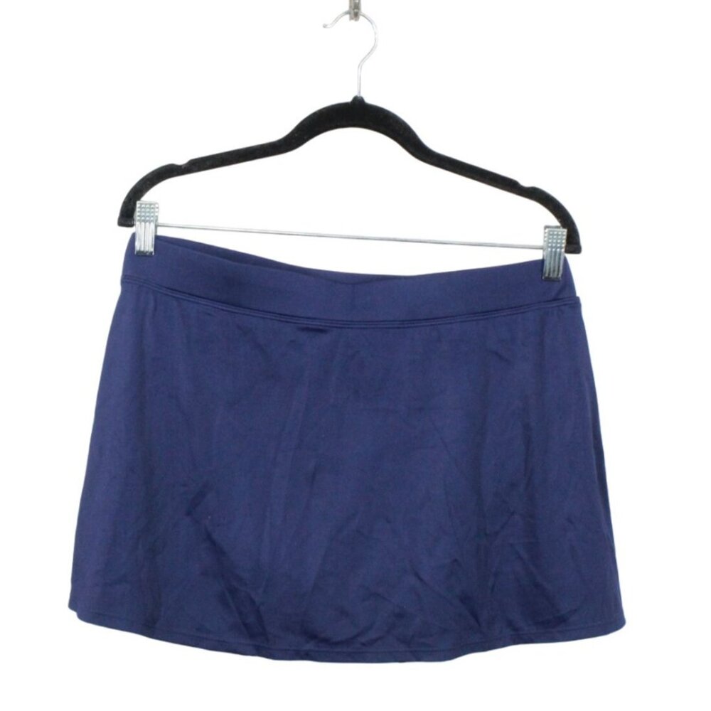 LL Bean BeanSport Swimwear Swim Skirt Darkest Navy Size 8